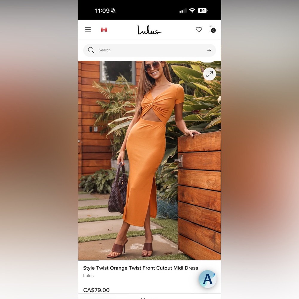 Lulus Mustard Ribbed Dress